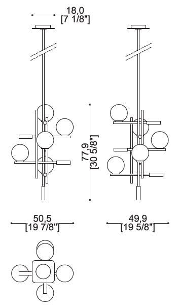 Светодиодная люстра из муранского стекла Sicis ARCH-00018848 - Вид №2