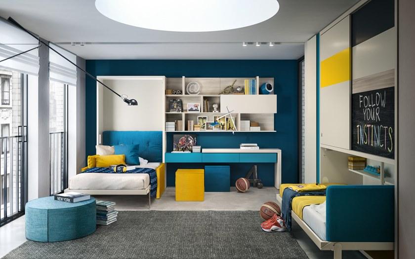 CLEI Выдвижная односпальная кровать из меламина Kali sun-id-1499384 - Вид №4