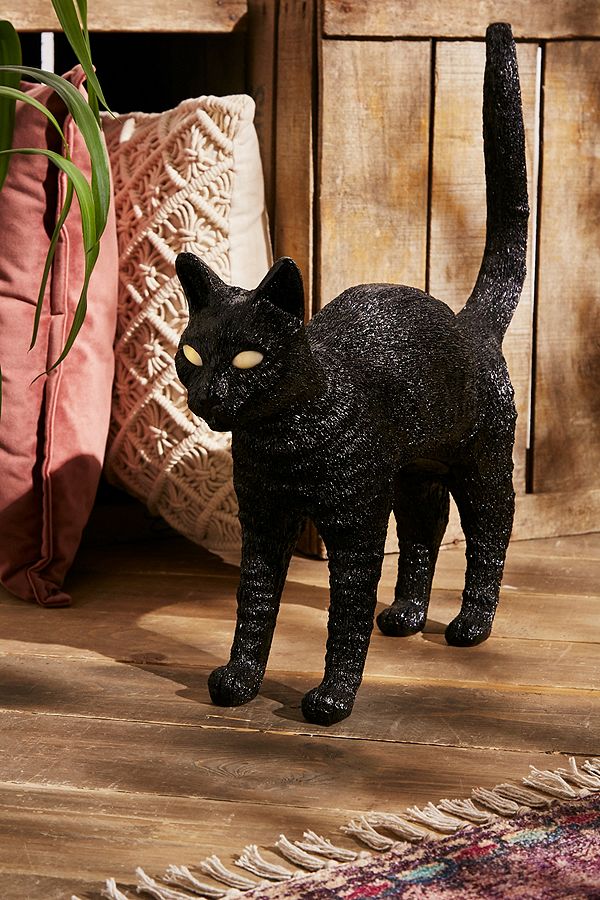 Настольная лампа черная 52х46 см Jobby Black 15041 SELETTI ЖИВОТНЫЕ, КОШКА 00-3882460 Черный  - Вид №11