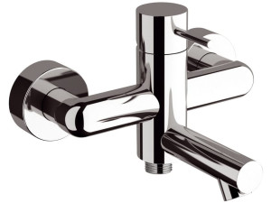 Латунный однорычажный настенный смеситель для ванны с 2 отверстиями