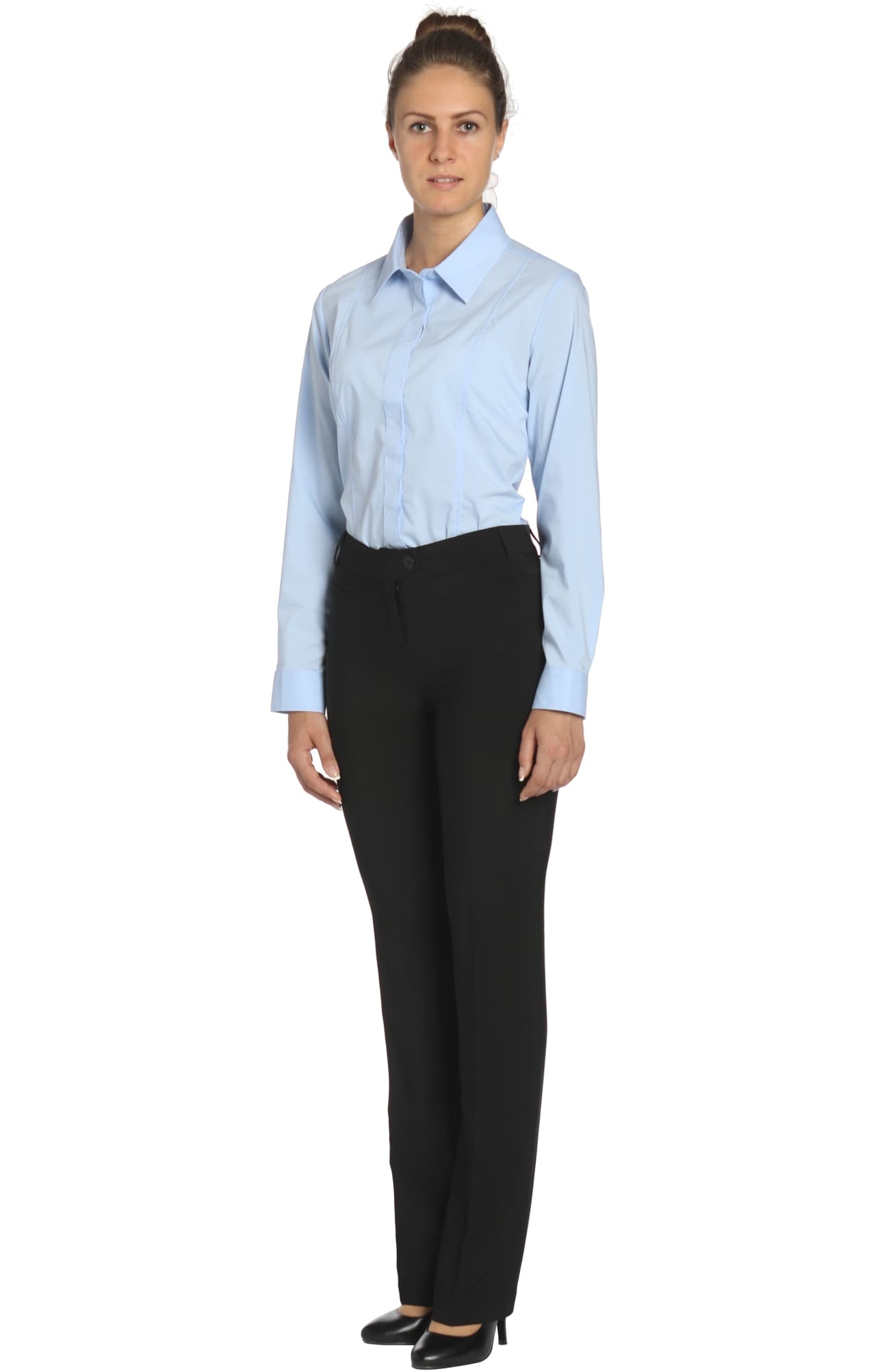 5030120 Рубашка женская  sky blue El-Risto  Корпоративная одежда  размер 52 (3XL)  - Вид №8