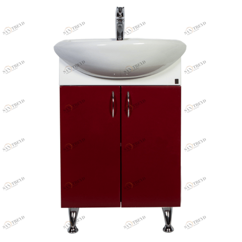 O-mebel напольная тумба Кларис бордовый Белый ORANGE sun-id-1516961