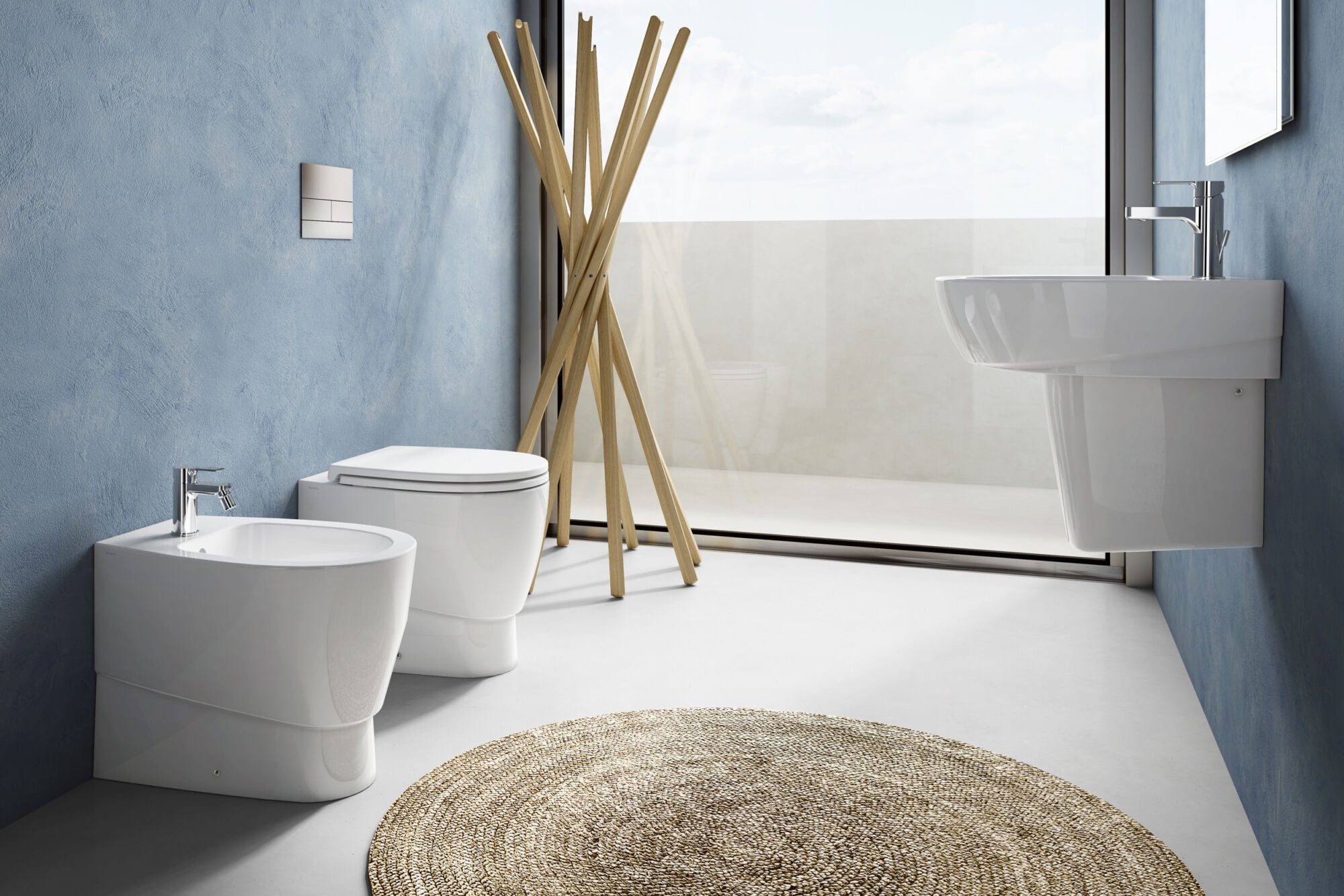 Керамическая подвесная раковина с переливом Ceramica Dolomite Demy ARCH-00034684 - Вид №3