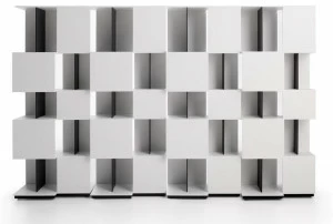 MDF Italia Модульный лакированный модульный книжный шкаф из древесного волокна