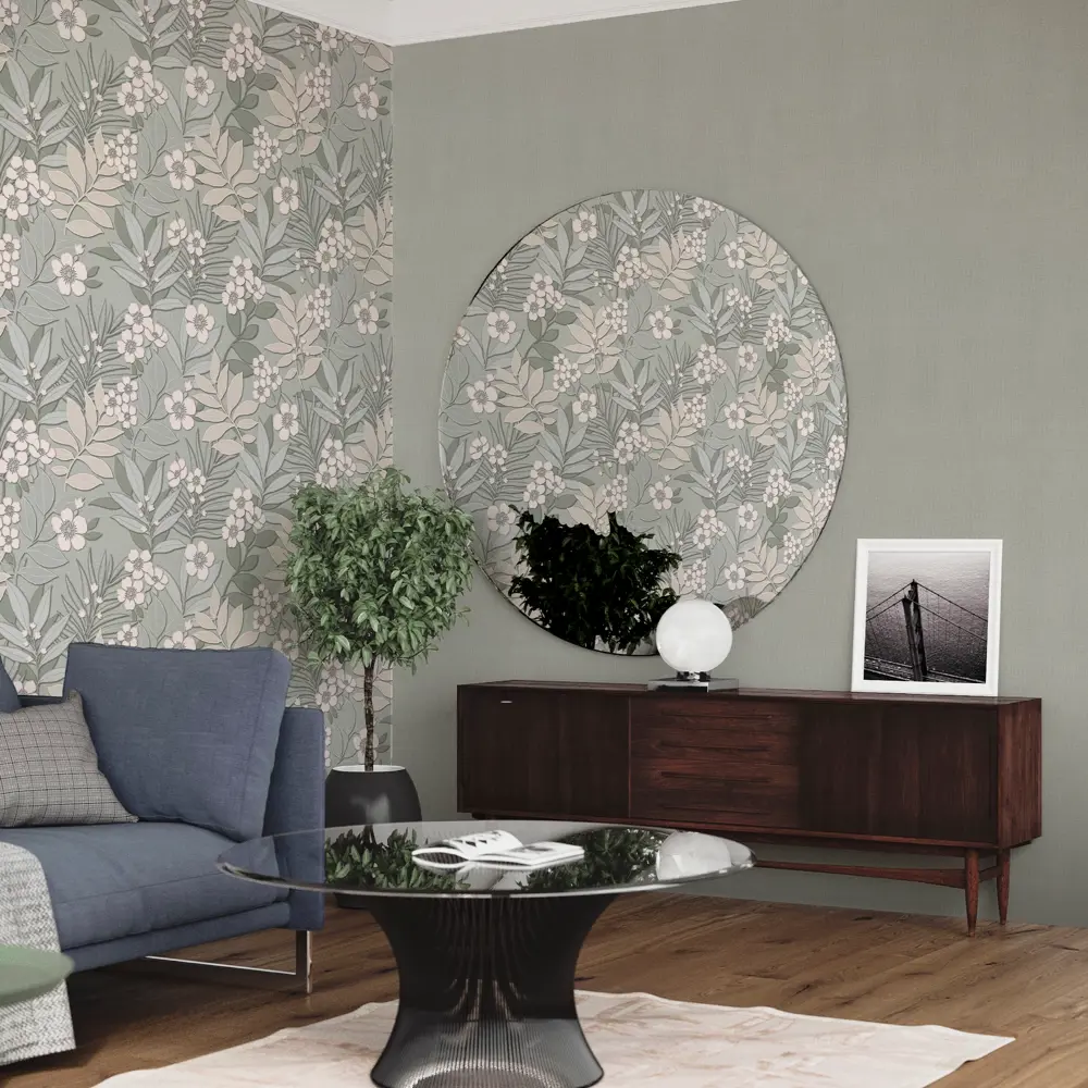 Обои флизелиновые Euro Decor Mia зелёные 1.06 м 6010-04 83684897 STLM-2019722 Santreyd - Вид №3
