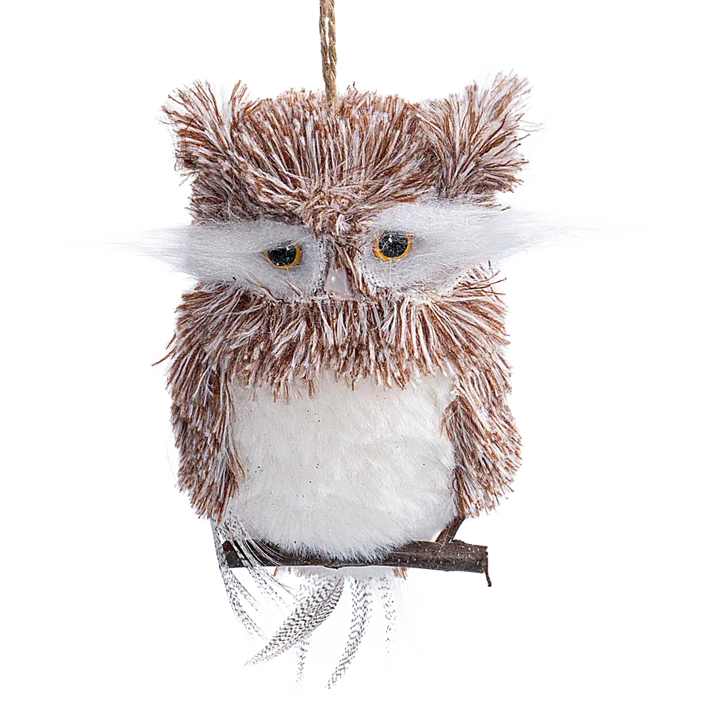 89368987 Украшение декоративное подвесное Совушка 15x8.5 см коричневый STLM-1391944 Santreyd 