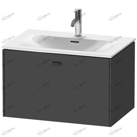 BR421104949 Тумбочка подвесная Brioso #BR4211 720 x 479 мм Графит матовый, декор Duravit