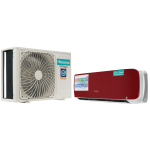 9973799 Кондиционер настенный сплит-система Hisense AS-13UW4RVETG00 красный