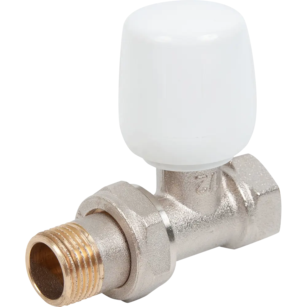 ITAP Вентиль для радиатора прямой 1/2" с никелированным покрытием 82807861 STLM-0036352