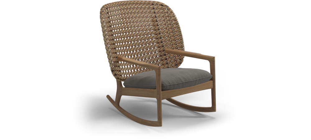 Kay High Back Rocking Chair  Gloster Сидение Kay