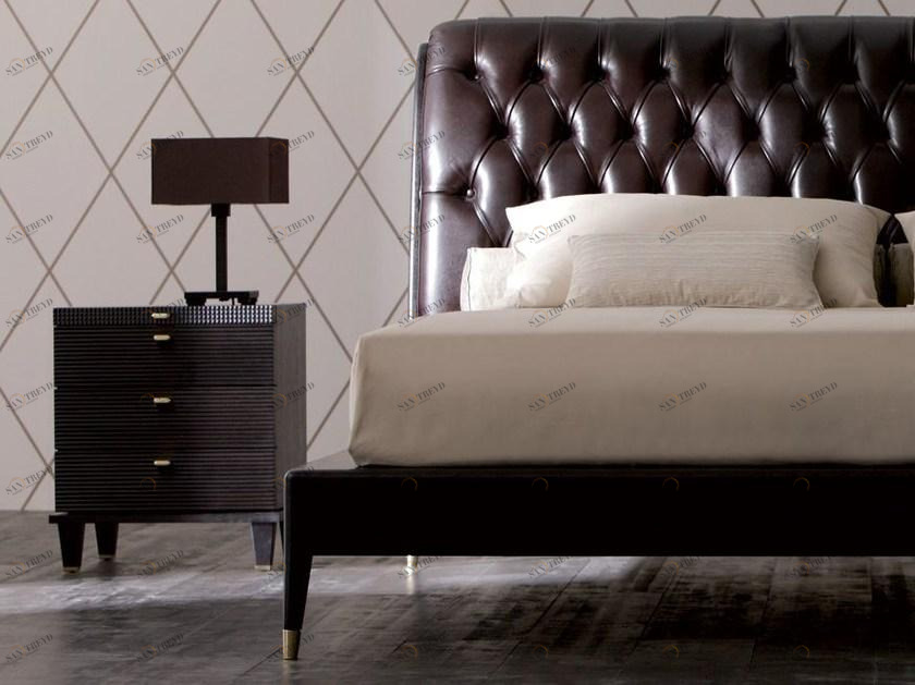 OPERA CONTEMPORARY Прямоугольная тумбочка из дерева с ящиками Dimitri sun-id-1476175