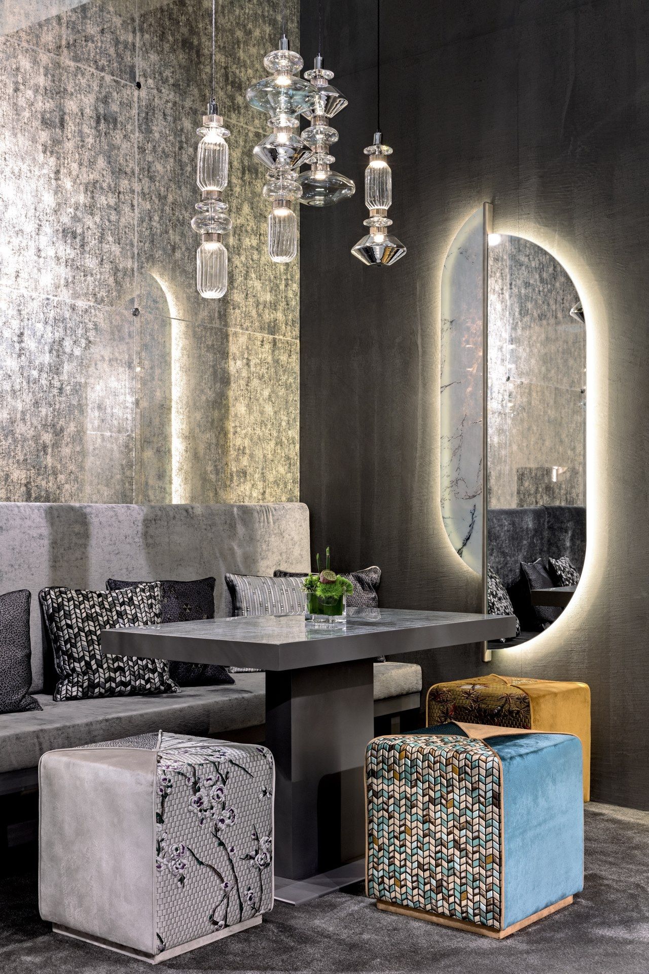 Квадратный пуф из ткани Sicis Chamaleon ARCH-00115369 - Вид №3