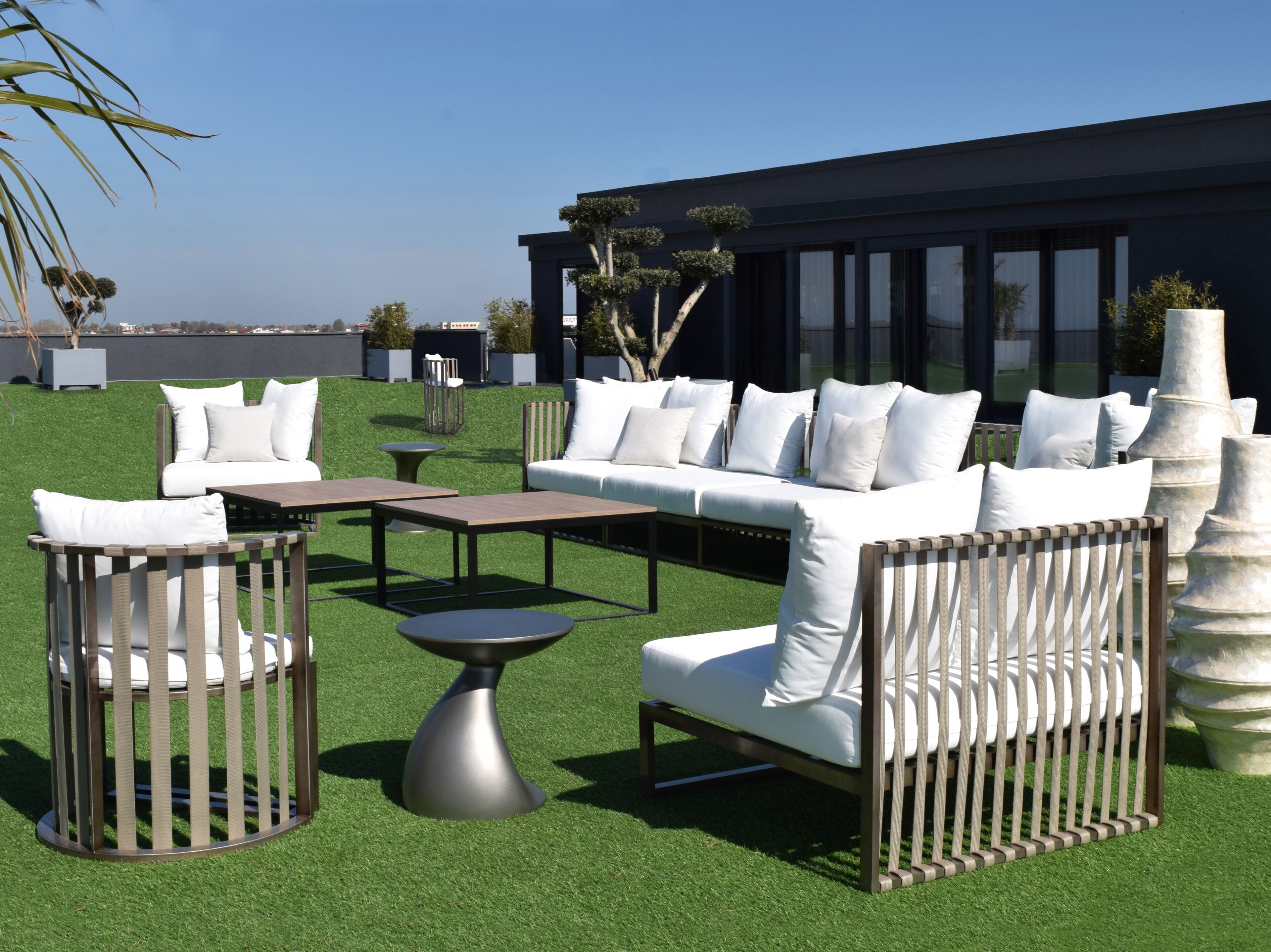 Алюминиевый садовый стул с подлокотниками ABLE Богота ARCH-00139122 - Вид №1