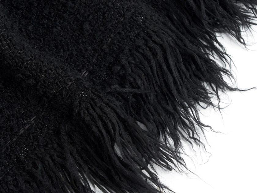 Ethnicraft Однотонный плед из ткани Mystic ink 21074 - Вид №2