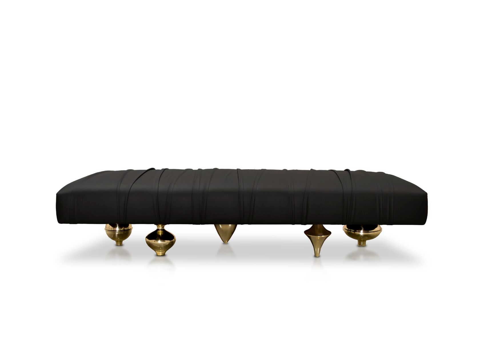 Кожаная или бархатная скамья Il Pezzo Mancante часть 1 ARCH-00118994