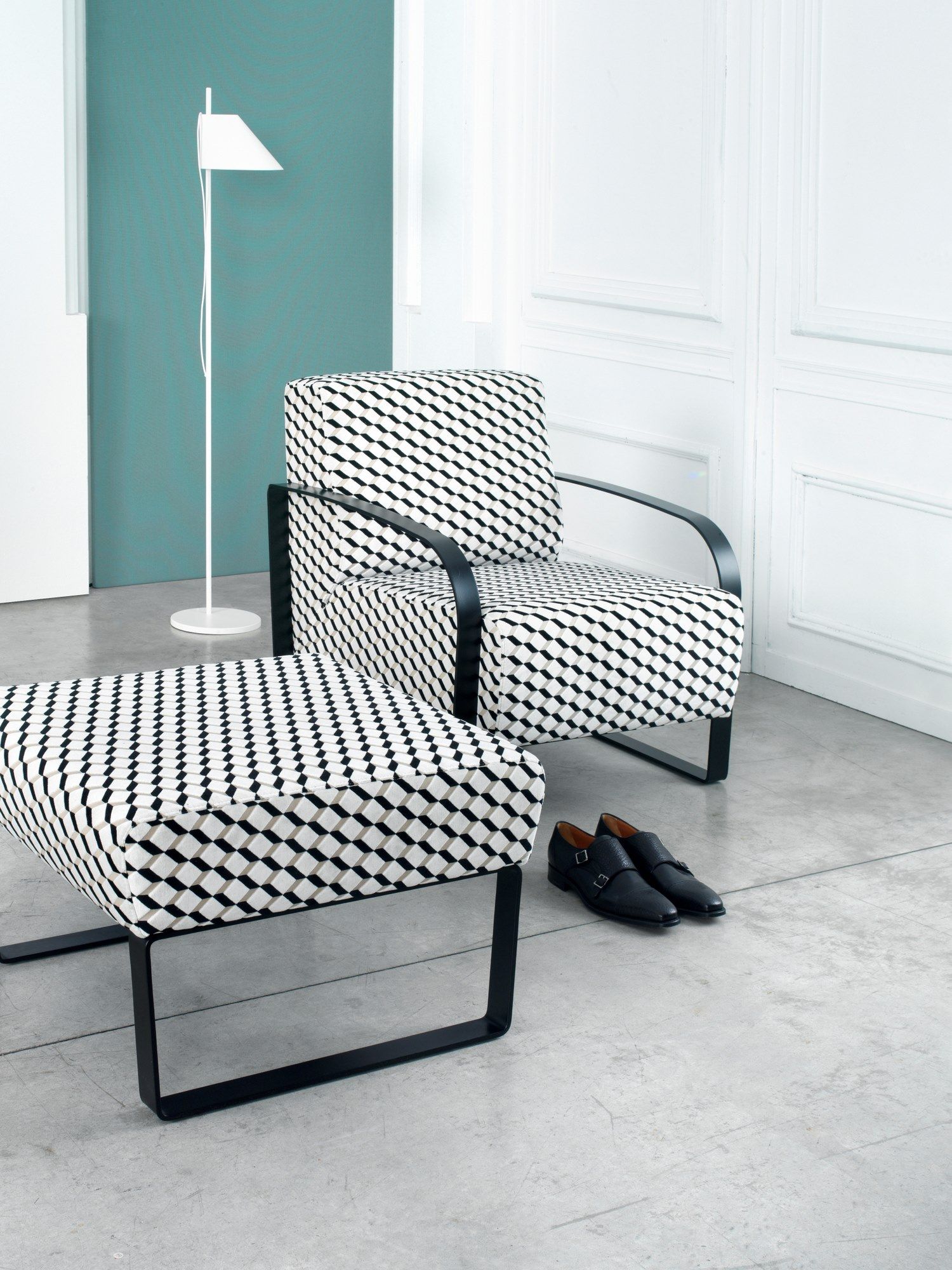 Кожаное кресло с подлокотниками SITIA фиолетовый ARCH-00137843 - Вид №2