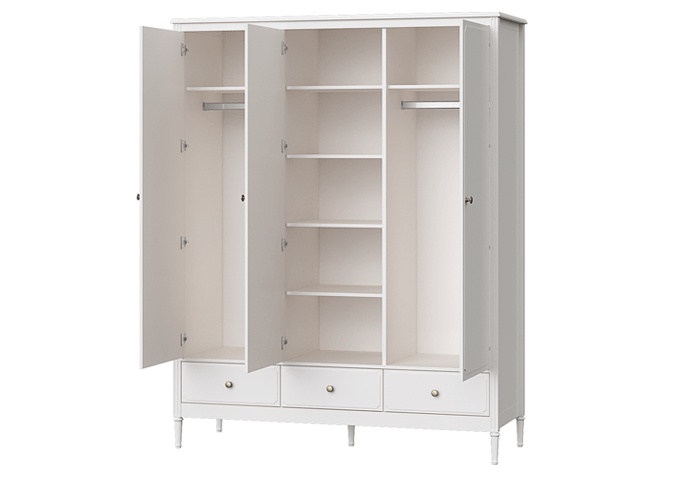 Шкаф распашной белый трехстворчатый Elit ELLIPSE ELLIPSE ELIT 00-3951340 Белый Santreyd  - Вид №2