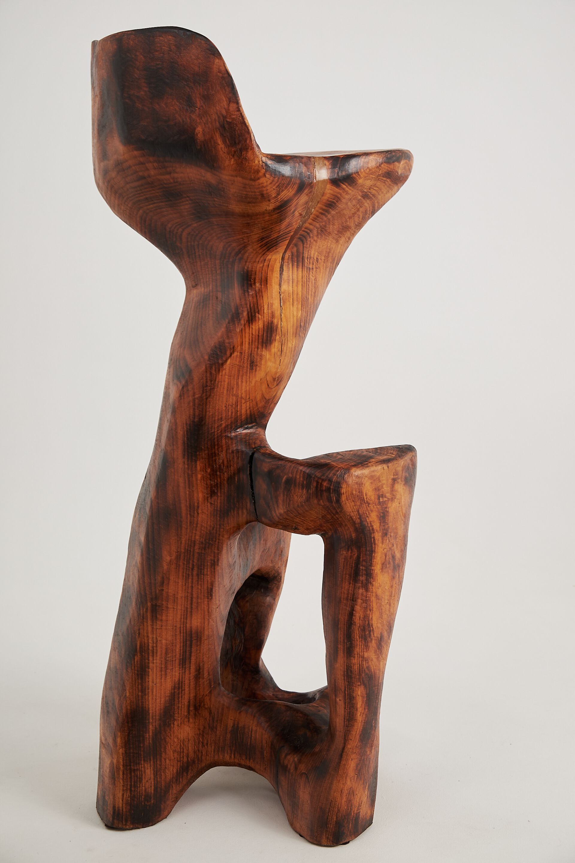 Высокий деревянный стул со спинкой Logniture Makha ARCH-00052429 - Вид №6