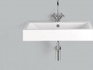 4261200401 Умывальник, wt.gr800h, белая, противомикробное Alape серия GR