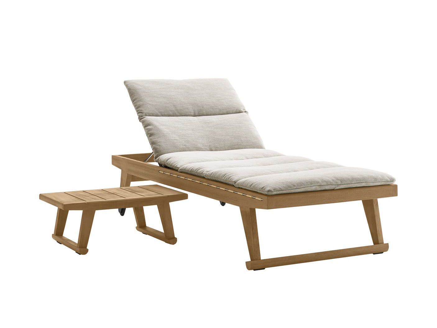 Садовая кровать с откидной спинкой из тикового дерева B&B Italia Outdoor Чт ARCH-00083477