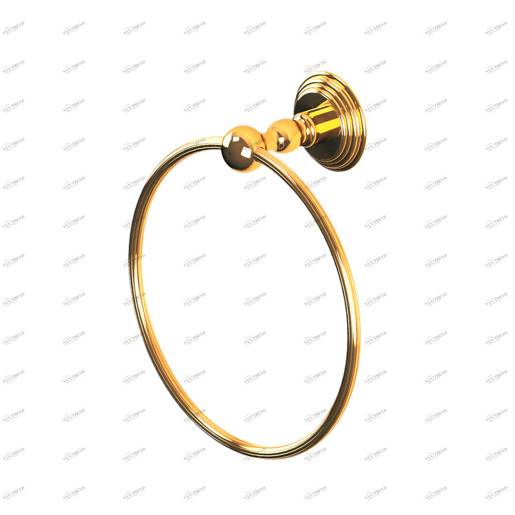 C39-510 C39-510 Кольцо для полотенца настенное АЛИЗЕ КАННЕЛЕ Cristal & Bronze ALIZÉ CANNELÉ 