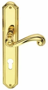 Pasini Ручка из латуни на пластине с накладкой Sirio 2960