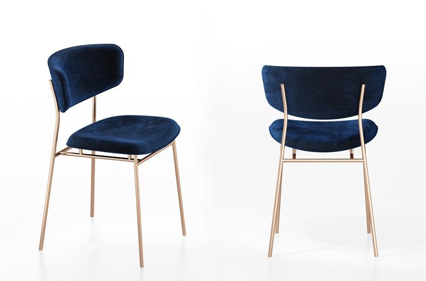 Calligaris Мягкое бархатное кресло Fifties sun-id-1476232 - Вид №1