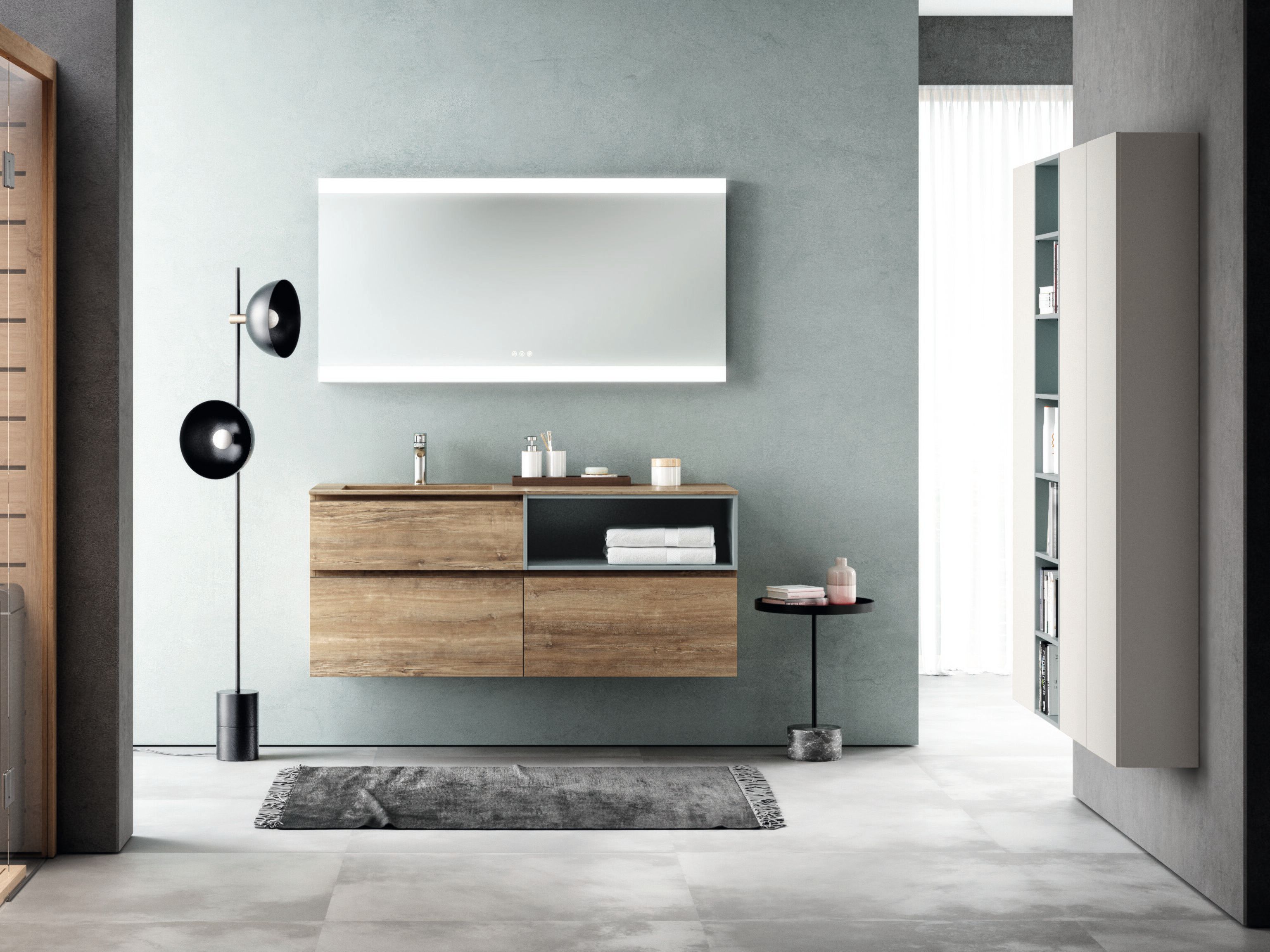 Одноместный подвесной умывальник с ящиками Gruppo Geromin Change ARCH-00021797