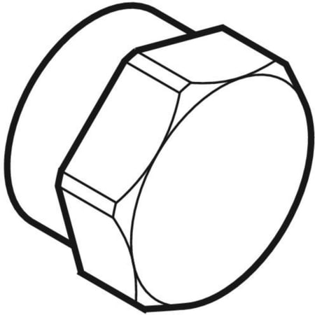 GEBERIT 602.482.00.1 Заглушка Geberit с внутренней резьбой  - Вид №1