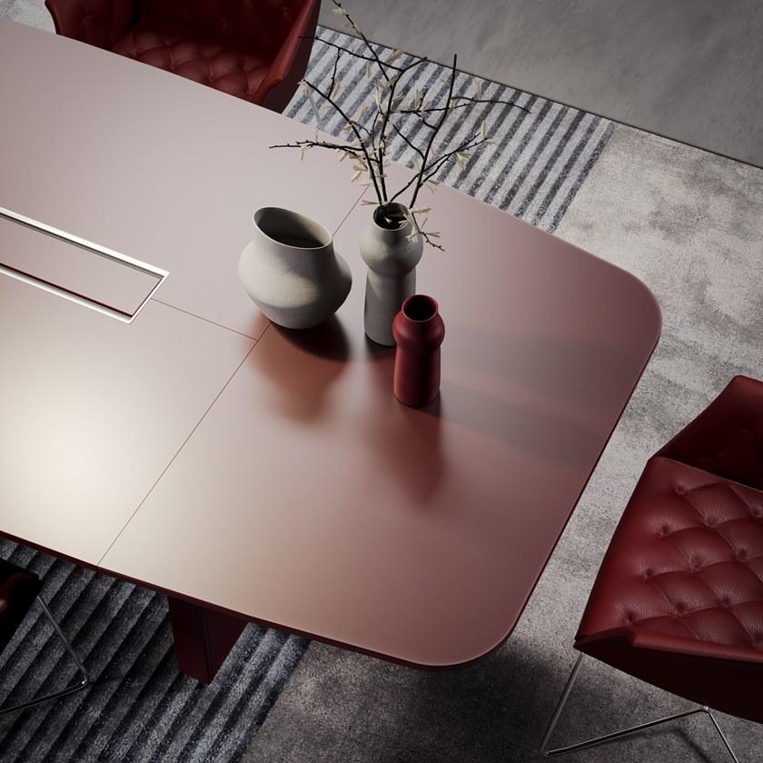 PROF Прямоугольный стол для совещаний с системой управления кабелями Slim sun-id-1395706 - Вид №12