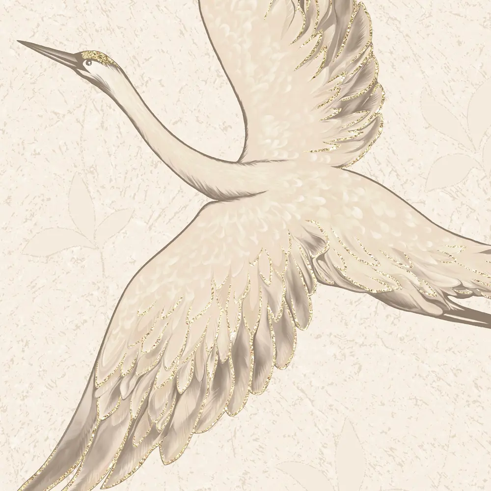 Обои флизелиновые Wallsecret Kioto бежевые 1.06 м 8737-23 STLM-2052124 - Вид №1