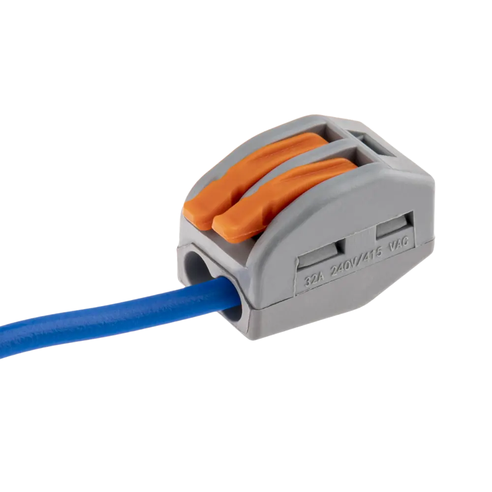 84746776 Клеммы соединительные монтажные с рычажком Duwi СМК 222-412 2-проводные 4мм² серые 50шт 26622 8 STLM-1110774  - Вид №7