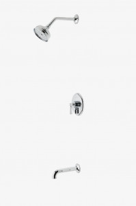 RDSP05 Душевой комплект Roadster с балансировкой давления, 5-дюймовая розетка для душа и излив для ванны Waterworks