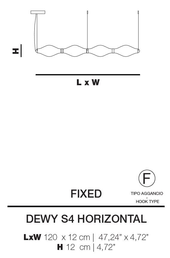 Подвесной светильник из боросиликатного стекла Euroluce Lampadari Dewy ARCH-00135699 - Вид №3