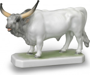 96237 Herend Фигурка 11,5см "Венгерский бык" Фарфор, Керамика