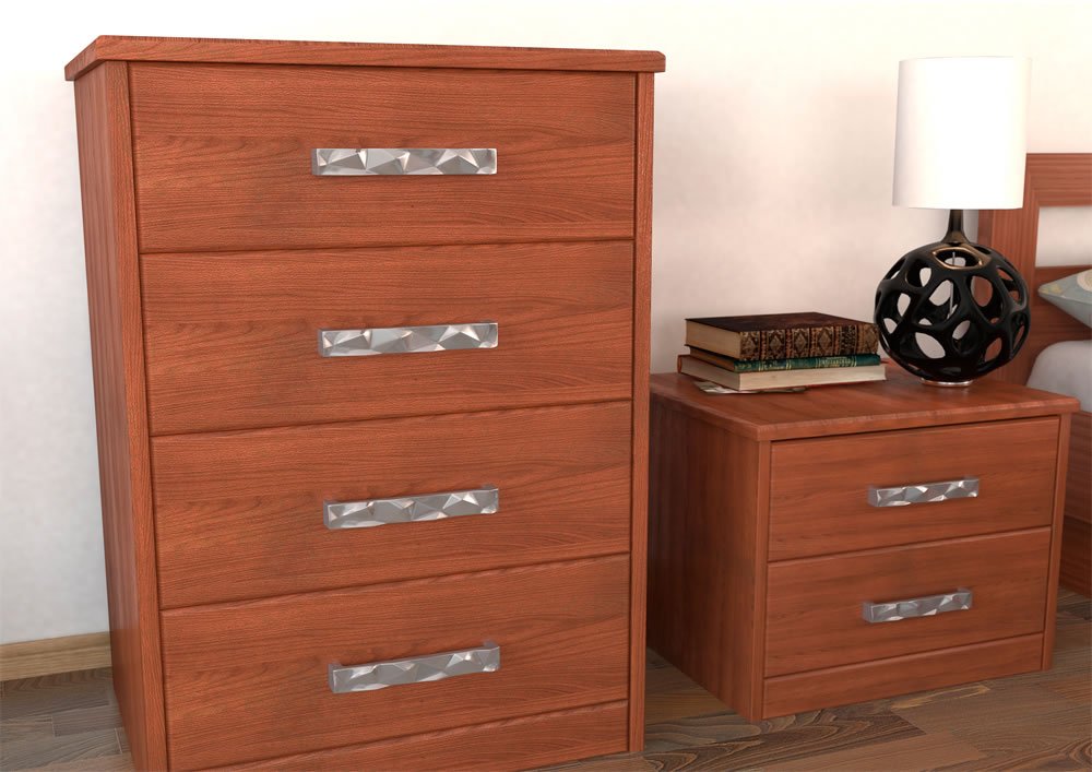 Тумбочка прикроватная белая с 2 ящиками "Парма" DREAMLINE ПАРМА 173438 Белый - Вид №4