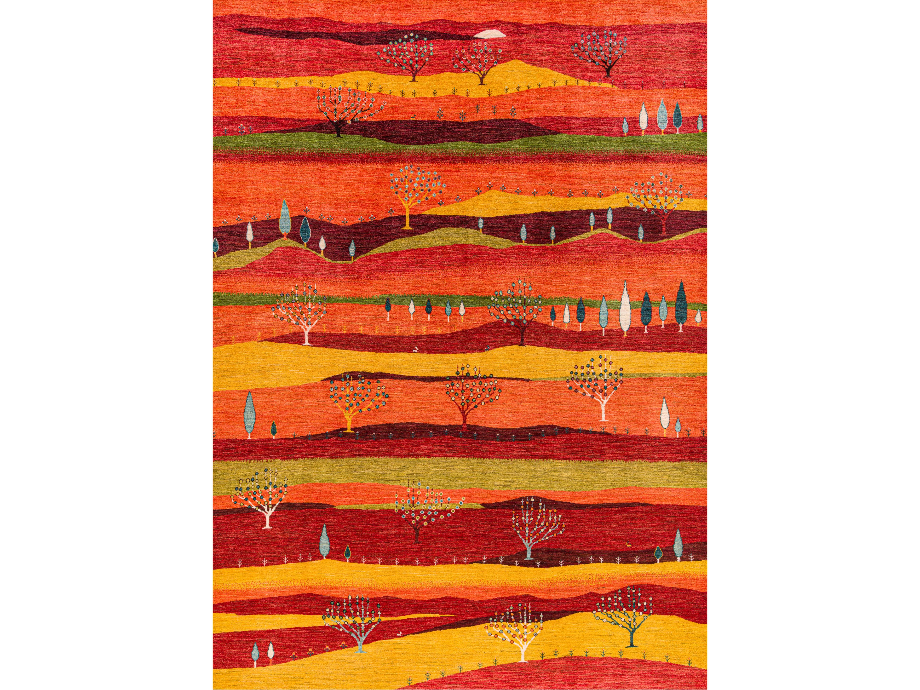 Прямоугольный шерстяной ковер Zollanvari Gabbehs Landscapes ARCH-00149236 - Вид №1