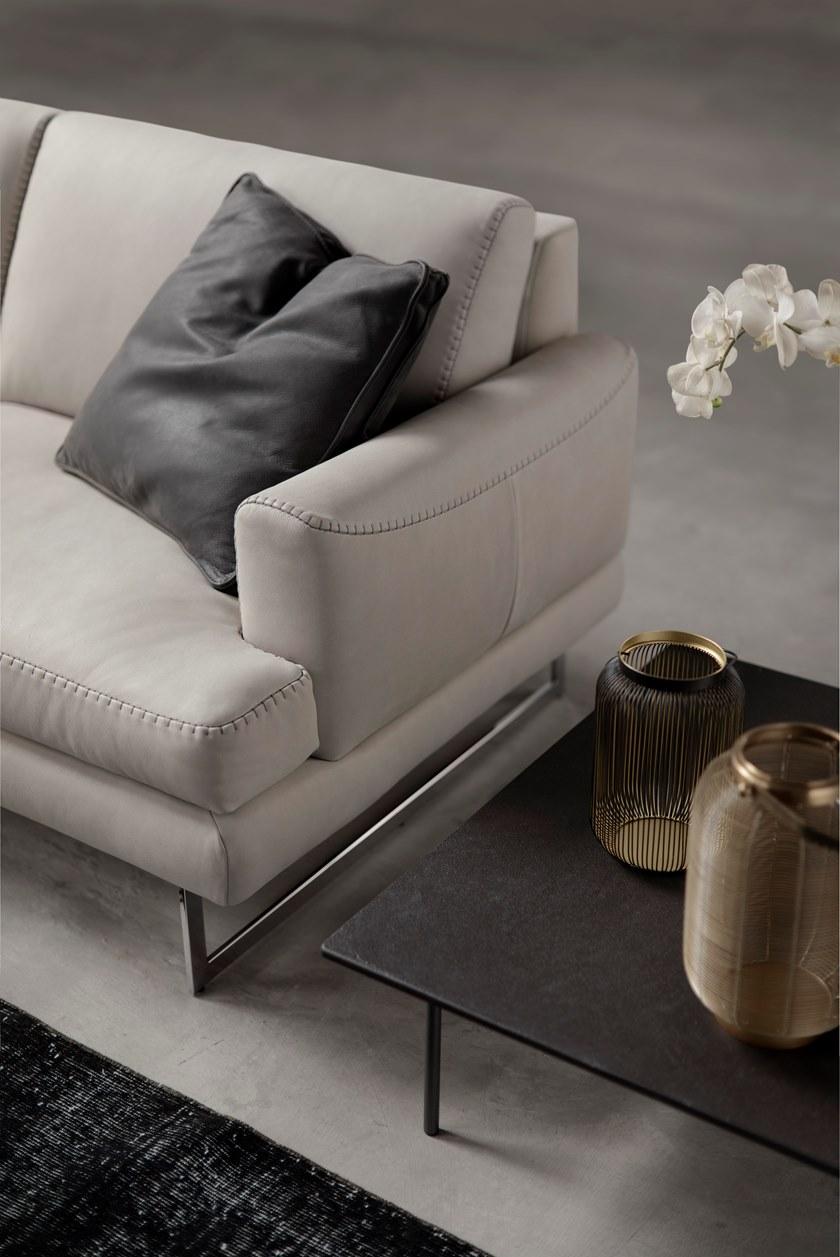 Rossini Sofas Секционный угловой диван в коже Narciso sun-id-1468501 - Вид №6