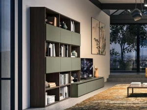 Composit Деревянная оборудованная стена с тумбой под телевизор Day system