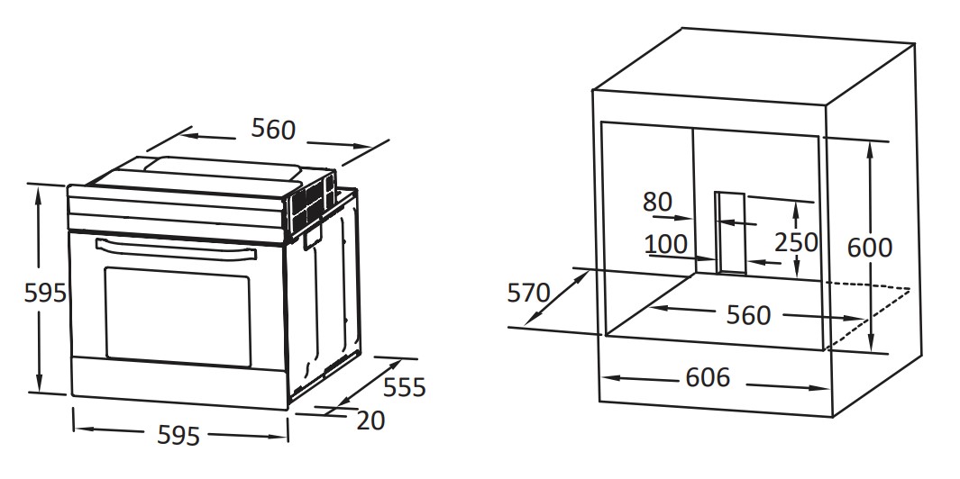 9092153 Электрический духовой шкаф DEXP 1MC-W белый STDN-0059991 - Вид №10