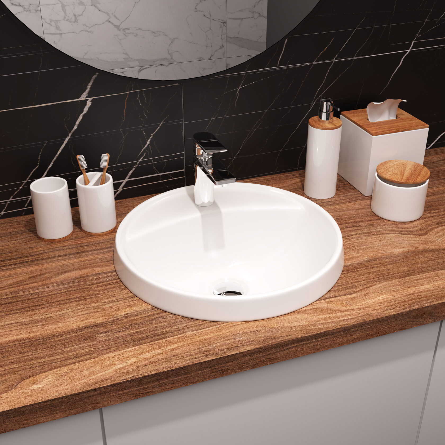 ART43SLWB01I Врезной умывальник Art Inside SANITA LUXE  - Вид №1