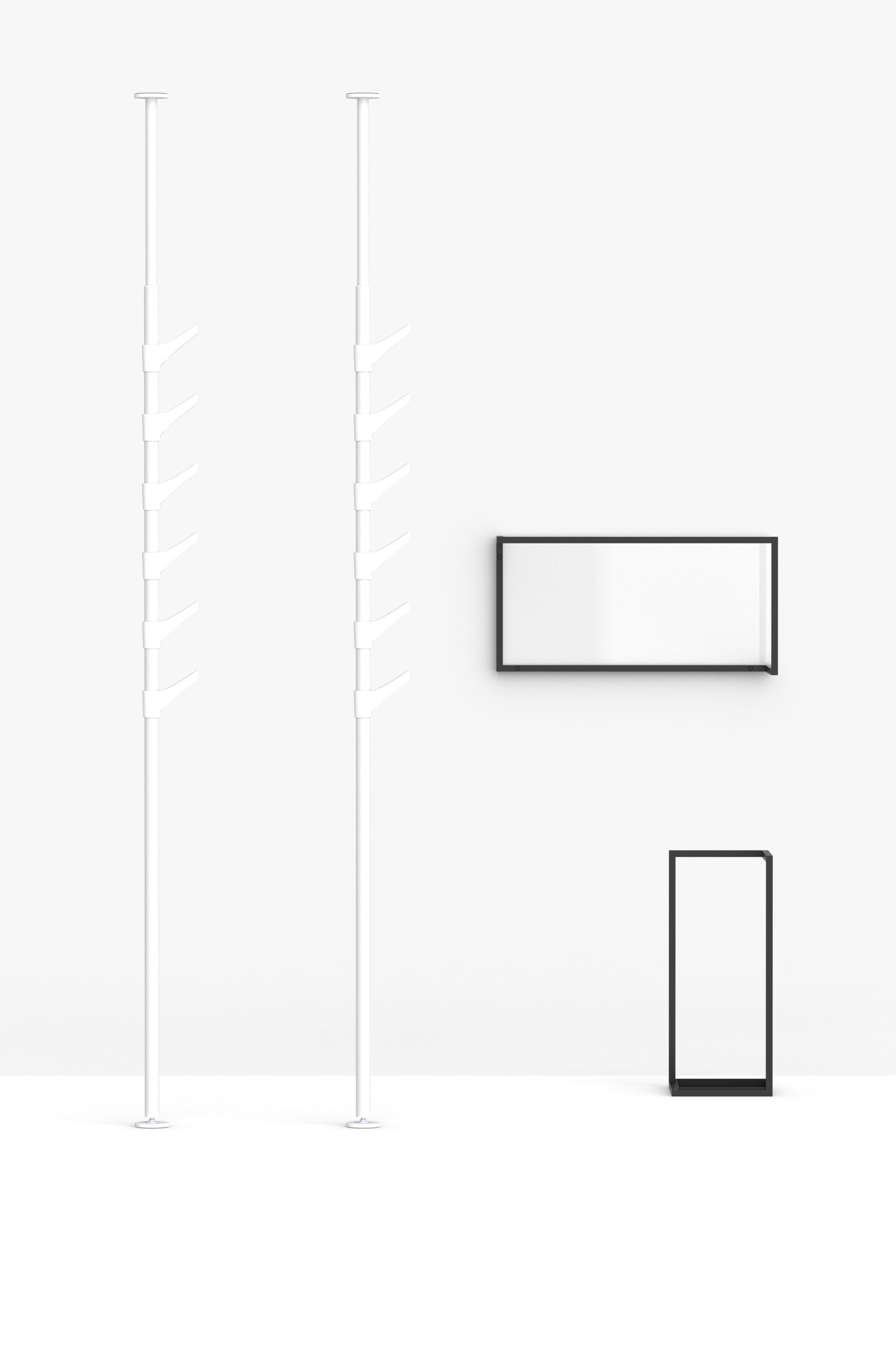 Настенное зеркало с порошковым покрытием FUNCTIONALS рамка ARCH-00119002 - Вид №13