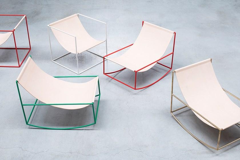 valerie_objects Кресло-качалка из стали с порошковым покрытием  V9018020  - Вид №24