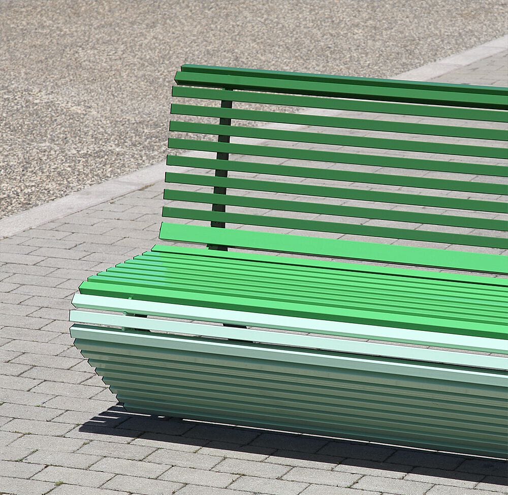 Алюминиевая скамья со спинкой CITYSì Elodie ARCH-00122065 - Вид №7