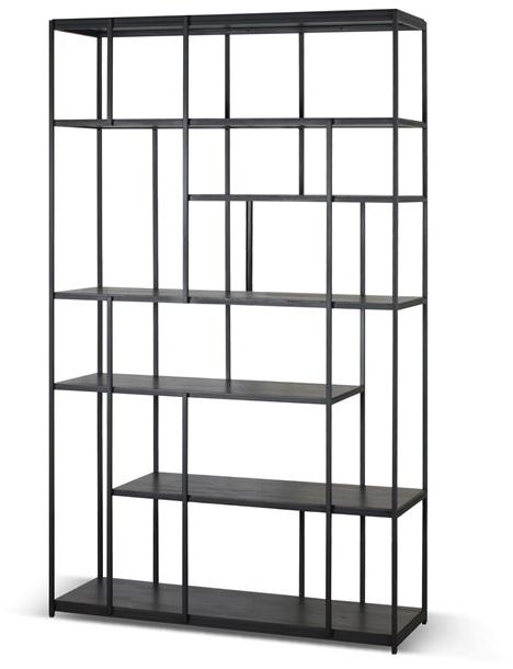 Ethnicraft Самонесущий открытый книжный шкаф из тика  10081/10082  - Вид №1