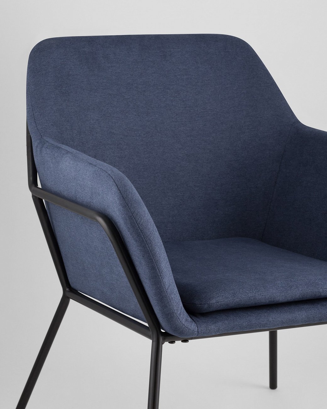 Кресло с мягкими подлокотниками синее "Шелфорд" STOOL GROUP ДИЗАЙНЕРСКИЕ 00-3946327 Синий  - Вид №7