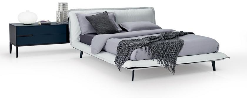 Natuzzi Двуспальная кровать с обивкой из ткани sun-id-1376677 - Вид №1