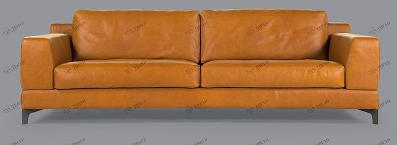 Borzalino 3-х местный кожаный диван Ben sun-id-1474124