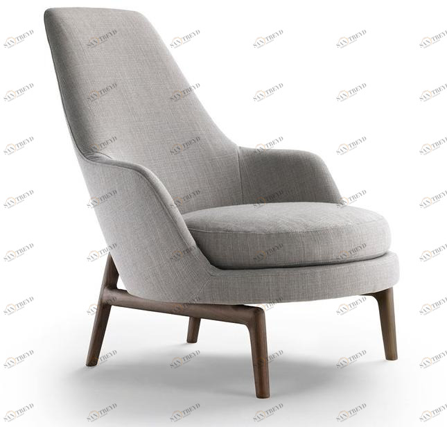 Flexform Кресло из ткани с подлокотниками Leda sun-id-1361894