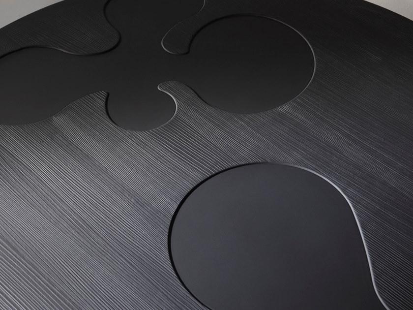 ALBEDO Низкий круглый журнальный столик из стали и дерева sun-id-1423111 - Вид №3